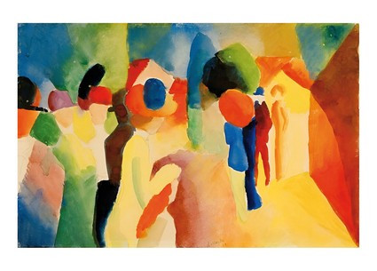 Листівка August Macke - Woman with Yellow Jacket, 1913, фото 1