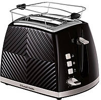 Russell Hobbs toaster GrooWe 2 Slice 850Вт, подогрев, разморозка, пластик, черный