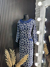 Стильна жіноча сукня, тканина "Креп Дайвінг" 54, 56, 58, 60, 62 розмір 54, фото 3