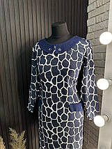 Стильна жіноча сукня, тканина "Креп Дайвінг" 54, 56, 58, 60, 62 розмір 54, фото 2