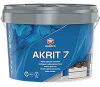 Eskaro Akrit 7, краска для стен шелковисто-матовая, белая, 4,75л