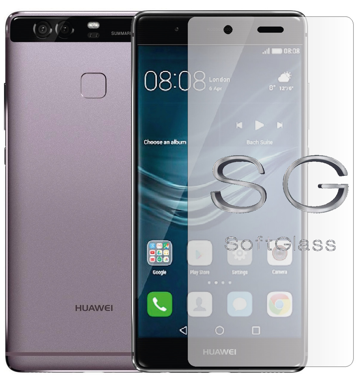 М'яке скло Huawei P9 на екран поліуретанове SoftGlass