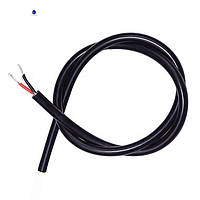 Провод силиконовый супергибкий 2х22 AWG - 2х0,30 кв.мм (60х0,08) черный 1 м