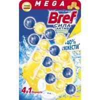 Туалетний блок Bref Сила Актив Лимонная Свежесть 4 шт (9000101308969), фото 1