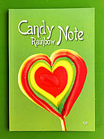 Канц Блокнот A5/48 4PROFI /903931/ ЧИСТІ Candy Rainbow Note green, кол.вн/блок, скл., мат/лам, 70г.