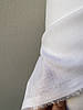 Біла сорочкова лляна тканина, 50% льону та 50% бавовни, колір 101, фото 7