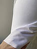 Біла сорочкова лляна тканина, 50% льону та 50% бавовни, колір 101, фото 8