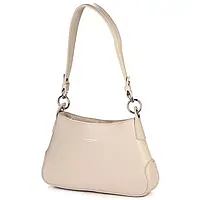Женская светло-бежевая сумочка-клатч David Jones сумка на плече эко-кожа молодежная сумка молочного цвета