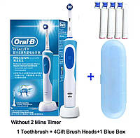 Щітка електрична BRAUN Oral-B vitality D12 3D WHITE + 4 змінні насадки + футляр