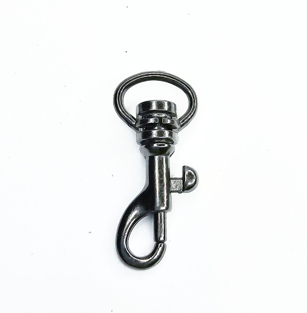 Карабін металевий темний нікель 7мм, фото 1