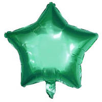 Шарик фольгированный "Звезда зелёная" диаметр 18" (45 см) 2369