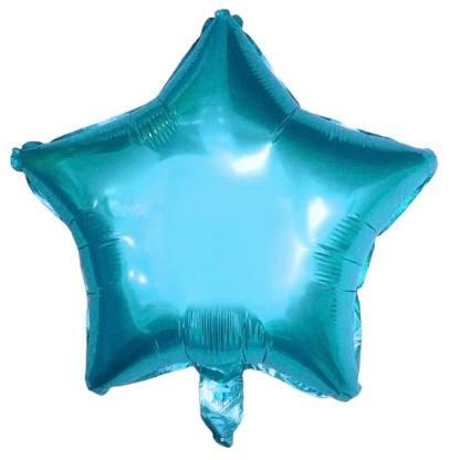 Кулька фольгована "Зірка блакитна" діаметр 18" (45 см) 2372