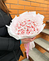 Солодкий букет з Рафаелло букет з цукерок їстівний букет для дівчини букет на 8 березня смачний букет