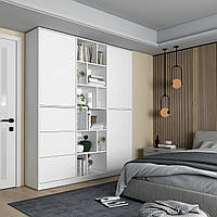 Шкаф для одежды распашной Морган белый 180х38.5х210 гардероб для спальни шкафы в спальню