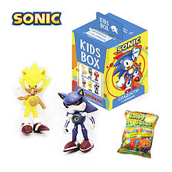 Сонік Супер Сонік Sonic the Hedgehog Світбокс sweet box колекційна фігурка в коробочці з мармеладом KIDS BOX