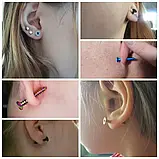 Сережки шурупи у вигляді шурупа зі сталі, фото 6