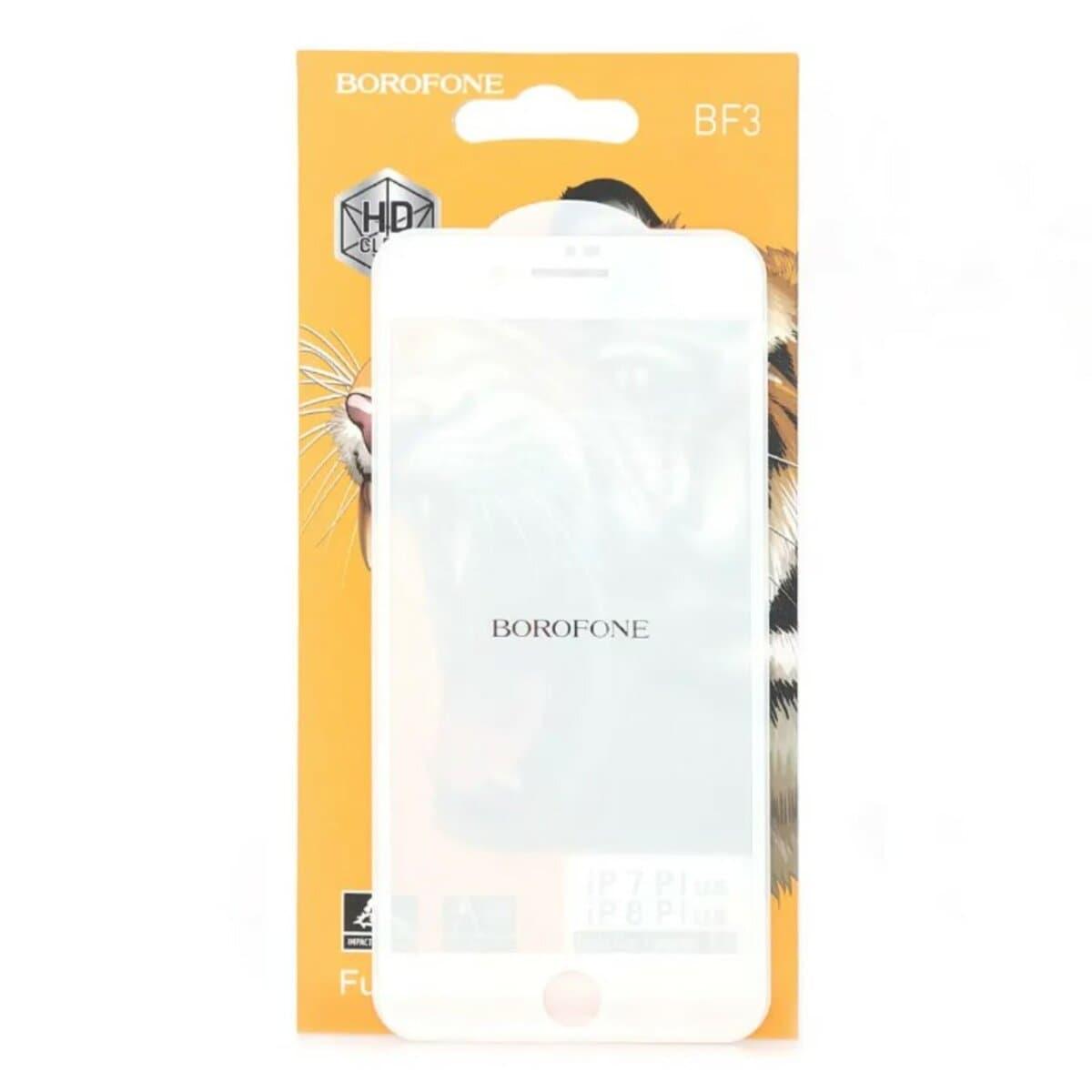 Захисне скло BOROFONE iPhone 7, 8 (4.7) BF3 Full screen printing tem list White