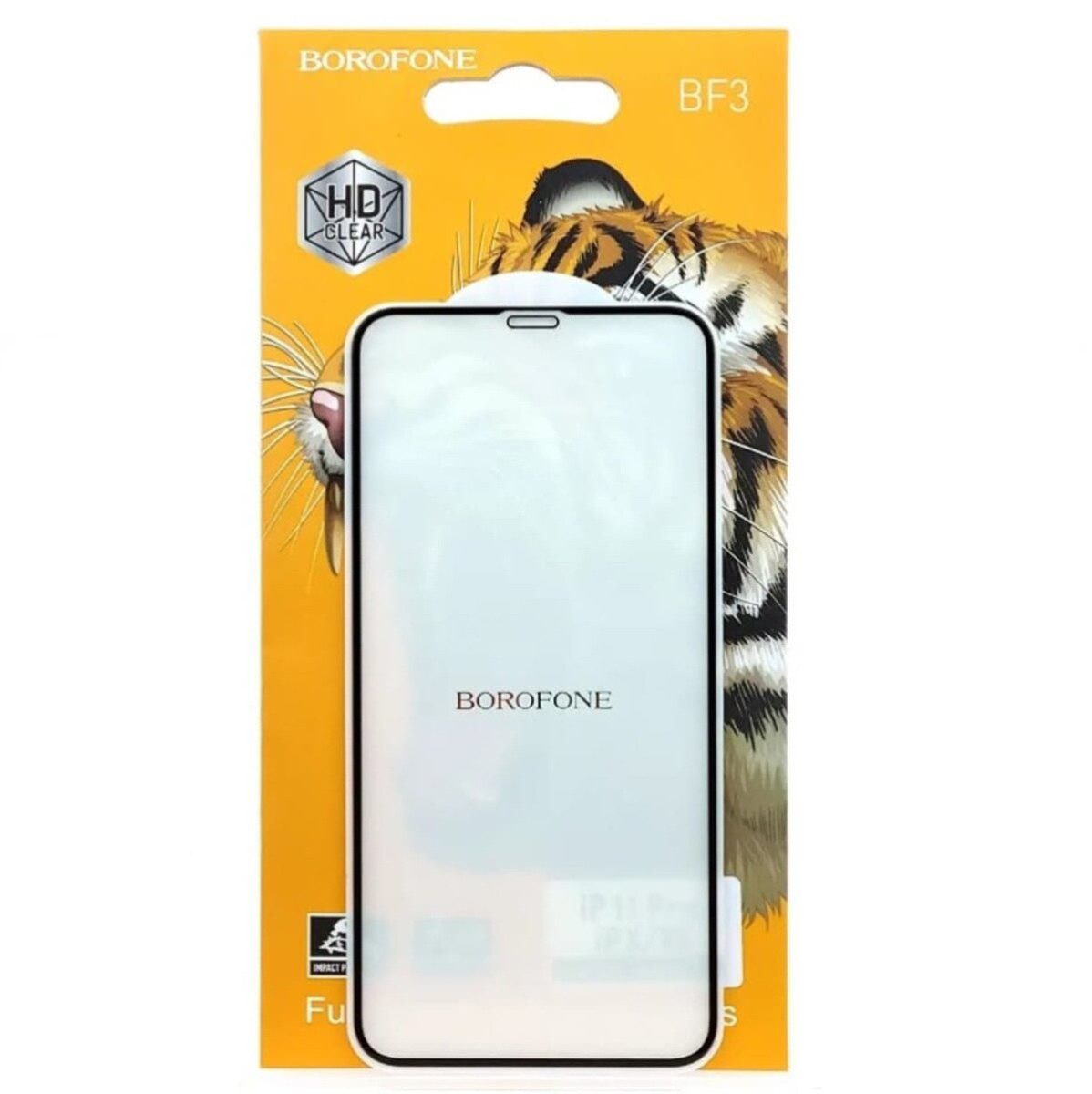 Захисне скло BOROFONE iPhone X, Xs, 11 Pro (5.8) BF3 Full screen printing tem list Black
