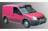 Козырек на лобовое стекло Fiat Fiorino/Qubo 2008- (черный глянец, 5мм) EuroCap