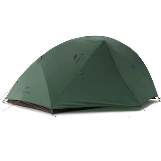Намет Naturehike Star River II (2-х місний) 210T polyester New version + footprint NH17T012-T темно-зелений