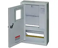 Корпус e.mbox.stand.n.f1.10.z.e металевий, під 1-ф. електронний лічильник, 10 мод., навісний, з замком