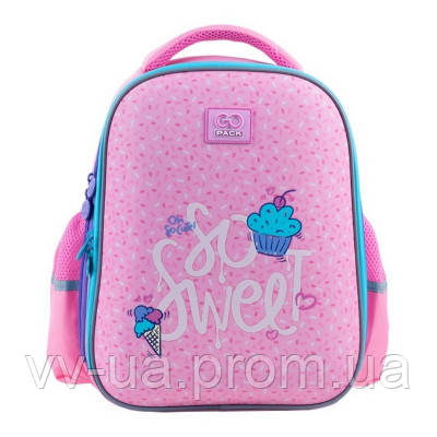 Рюкзак шкільний напівкаркасний ортопедичний для першокласника GoPack Education So Sweet, для дівчаток,
