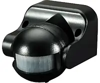 Датчик руху інфрачервоний e.sensor.pir.09.black(чорний), 180°, IP44