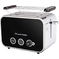 Russell Hobbs Toaster Distinctions 2-Slice, 1670W, пластик,подогрев, разморозка,черный Zruchno и Экономно