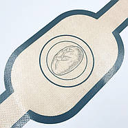 Силіконовий килимок для випікання хліба прямокутний 16х22.5 см, фото 2