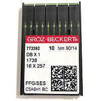 Иглы для промышленных швейных машин Groz-Beckert DBx1, FFG/SES, №90 (6769)