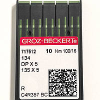 Иглы для промышленных швейных машин Groz-Beckert DPx5, R, №100 (6774)