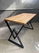 Опори для столу в стилі Лофт "Серія 2" ніжки металеві 2 шт, фото 2