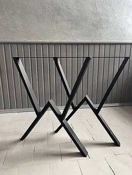 Опори для столу в стилі Лофт "Серія 7" ніжки металеві 2 шт