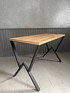 Опори для столу в стилі Лофт "Серія 7" ніжки металеві 2 шт, фото 5