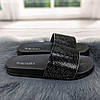 Шльопанці жіночі зі стразами Bomba чорні 2293, фото 6