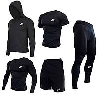 Компрессионный костюм Nike комплект 5 в 1\стиль 2024\ для занятия спортом