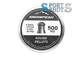 Кулі Snow Peak Round Pellets 4.5 мм, 0.67 г, 500 шт.
