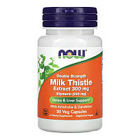 Экстракт расторопши NOW Milk Thistle Extract 300 mg Double Strength (50 вега-капс)