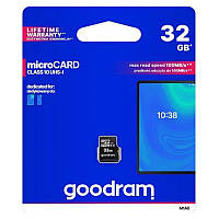 Картка пам'ятi GOODRAM microSDHC 32GB Class 10 UHS I + ad M1A0-0320R12