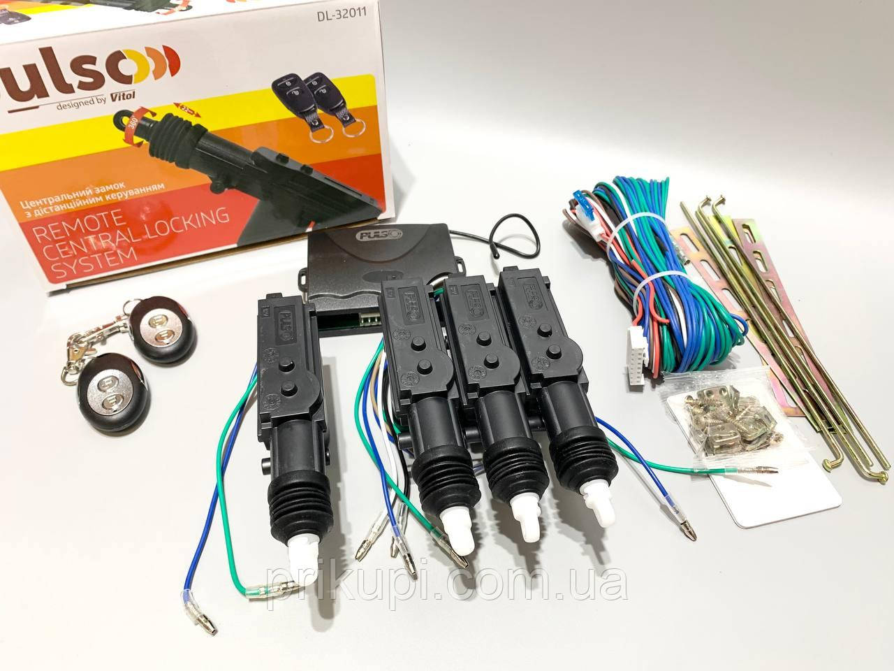 Центральний замок з дистанційним управлінням PULSO DL-32011 (комплект), фото 1