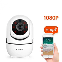 Камера видеонаблюдения с передачей на телефон Fuers - Tuya Wi-Fi, IP Камера с датчиком движения и ночным