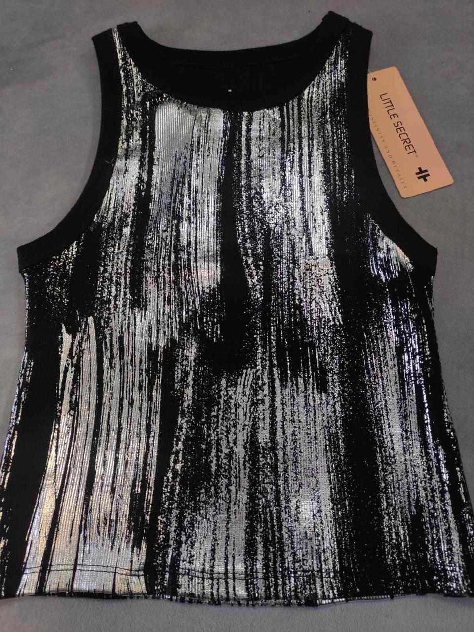 Майка Little Secret з оздобленням срібла, фото 1