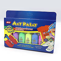 Клей декор. Неон "Art paint текстиль", 22мл*7 кол.