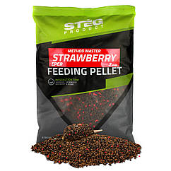 Методний пелець Steg Product Feeding Strawberry 2мм 900гр