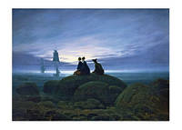 Листівка Caspar David Friedrich - Moonrise over the Sea, 1774