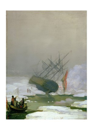 Листівка Caspar David Friedrich - Ship in the Polar Sea, 12th December 1798, фото 1