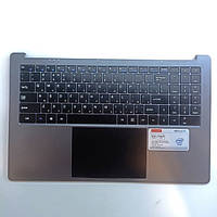Верхняя крышка (топкейс) для ноутбука Allview Allbook H с клавиатурой и тачпадом Gray (Оригинал с разборки)