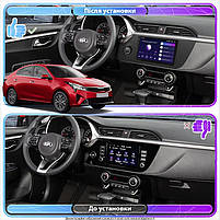 Штатна магнітола 9" Lesko для Kia Rio IV Рестайлінг 2020-н.в. 2/32Gb CarPlay 4G Wi-Fi GPS Prime Кіа 4шт, фото 3