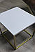 Журнальний столик на металевих ніжках (55*50*h45см) для клієнтів салону краси Міні ВR-01, фото 4