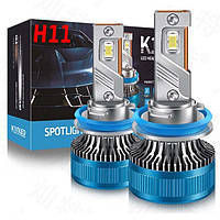 LED лампы автомобильные K10 H11 H8 H9 70W (11600lm 6000K EMC-Драйвер IP68 DC9-24V)